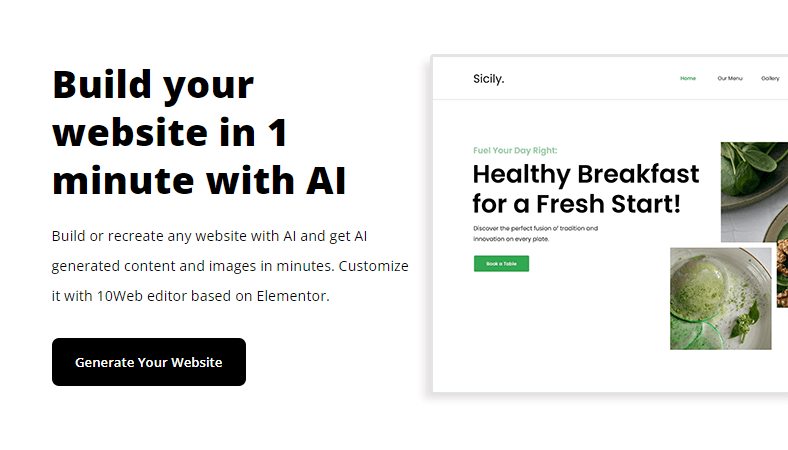 10web - AI website builder