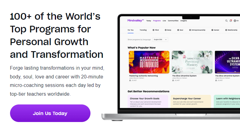 mindvalley.com - Life transformation platform