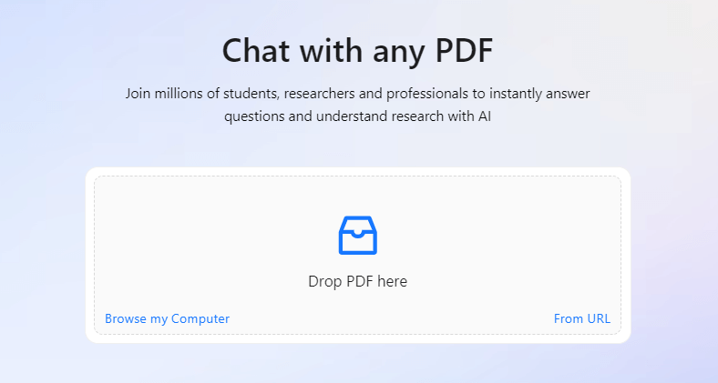 ChatPDF - Chat with any PDF