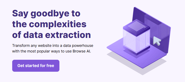 Browse.ai review - Scrape and monitor data from any website