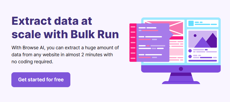 Browse.ai review - Scrape and monitor data from any website