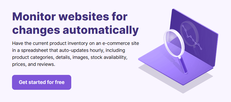 Browse.ai review - Scrape and monitor data from any website